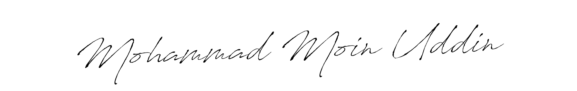 Design your own signature with our free online signature maker. With this signature software, you can create a handwritten (Antro_Vectra) signature for name Mohammad Moin Uddin. Mohammad Moin Uddin signature style 6 images and pictures png