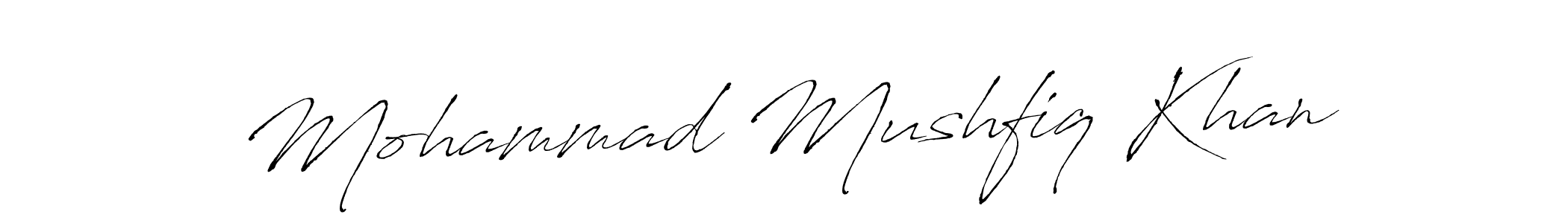 Also we have Mohammad Mushfiq Khan name is the best signature style. Create professional handwritten signature collection using Antro_Vectra autograph style. Mohammad Mushfiq Khan signature style 6 images and pictures png