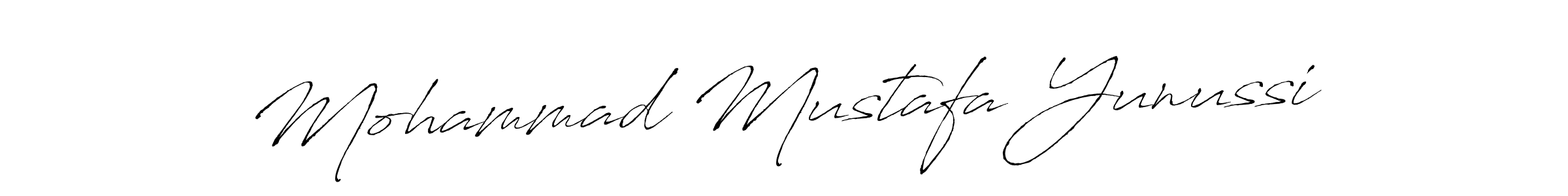 Design your own signature with our free online signature maker. With this signature software, you can create a handwritten (Antro_Vectra) signature for name Mohammad Mustafa Yunussi. Mohammad Mustafa Yunussi signature style 6 images and pictures png