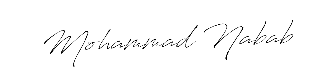 Similarly Antro_Vectra is the best handwritten signature design. Signature creator online .You can use it as an online autograph creator for name Mohammad Nabab. Mohammad Nabab signature style 6 images and pictures png