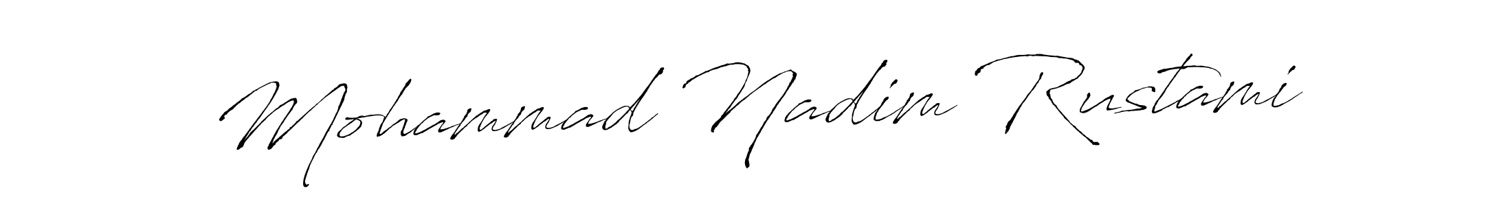 Mohammad Nadim Rustami stylish signature style. Best Handwritten Sign (Antro_Vectra) for my name. Handwritten Signature Collection Ideas for my name Mohammad Nadim Rustami. Mohammad Nadim Rustami signature style 6 images and pictures png