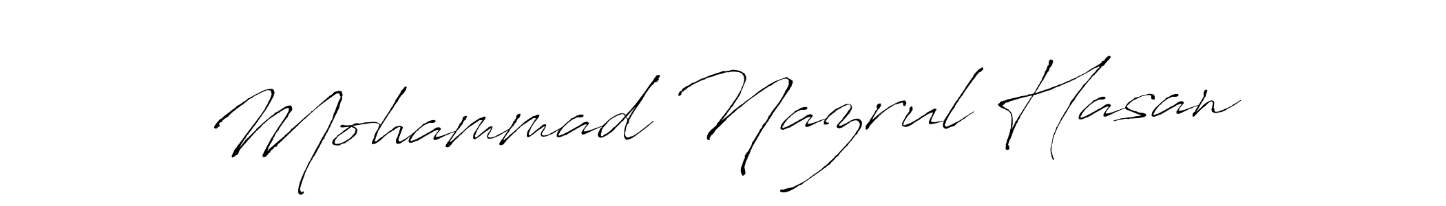 Design your own signature with our free online signature maker. With this signature software, you can create a handwritten (Antro_Vectra) signature for name Mohammad Nazrul Hasan. Mohammad Nazrul Hasan signature style 6 images and pictures png