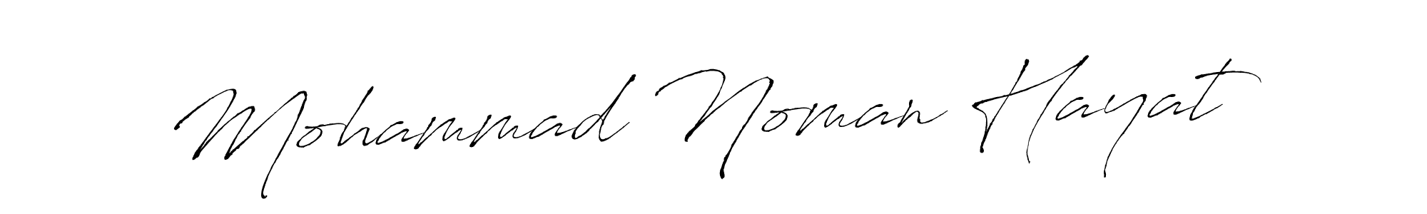 Make a beautiful signature design for name Mohammad Noman Hayat. With this signature (Antro_Vectra) style, you can create a handwritten signature for free. Mohammad Noman Hayat signature style 6 images and pictures png