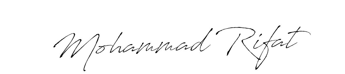 Create a beautiful signature design for name Mohammad Rifat. With this signature (Antro_Vectra) fonts, you can make a handwritten signature for free. Mohammad Rifat signature style 6 images and pictures png