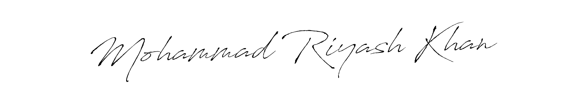 Also You can easily find your signature by using the search form. We will create Mohammad Riyash Khan name handwritten signature images for you free of cost using Antro_Vectra sign style. Mohammad Riyash Khan signature style 6 images and pictures png