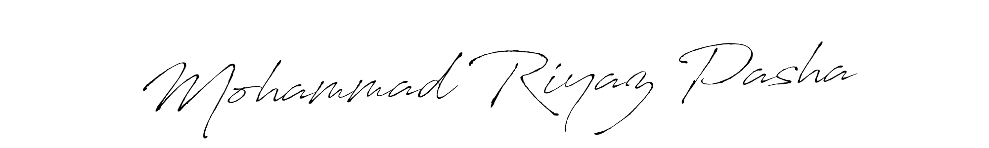Mohammad Riyaz Pasha stylish signature style. Best Handwritten Sign (Antro_Vectra) for my name. Handwritten Signature Collection Ideas for my name Mohammad Riyaz Pasha. Mohammad Riyaz Pasha signature style 6 images and pictures png