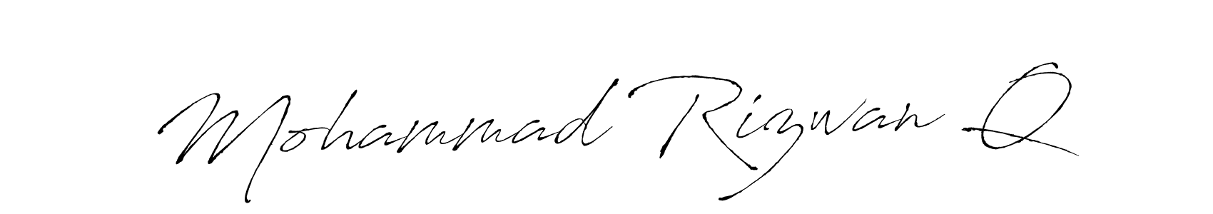 How to make Mohammad Rizwan Q signature? Antro_Vectra is a professional autograph style. Create handwritten signature for Mohammad Rizwan Q name. Mohammad Rizwan Q signature style 6 images and pictures png