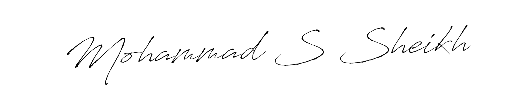Make a beautiful signature design for name Mohammad S Sheikh. With this signature (Antro_Vectra) style, you can create a handwritten signature for free. Mohammad S Sheikh signature style 6 images and pictures png