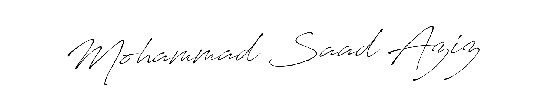 Make a beautiful signature design for name Mohammad Saad Aziz. Use this online signature maker to create a handwritten signature for free. Mohammad Saad Aziz signature style 6 images and pictures png