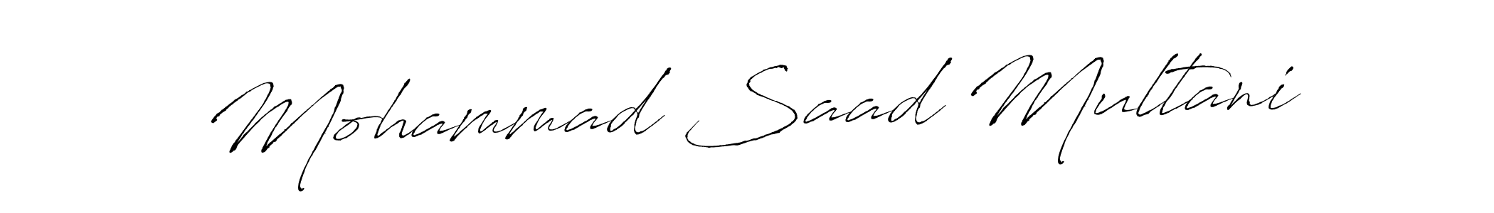 Mohammad Saad Multani stylish signature style. Best Handwritten Sign (Antro_Vectra) for my name. Handwritten Signature Collection Ideas for my name Mohammad Saad Multani. Mohammad Saad Multani signature style 6 images and pictures png