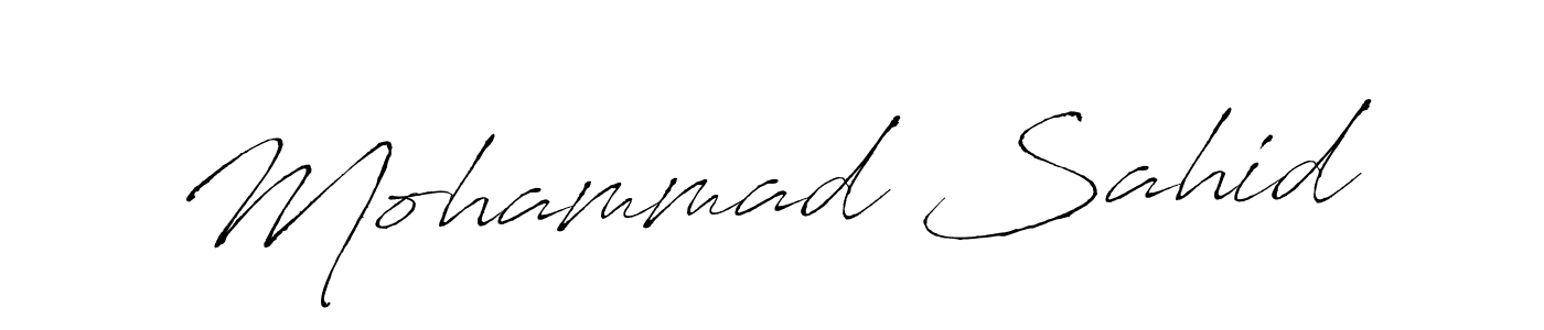 Mohammad Sahid stylish signature style. Best Handwritten Sign (Antro_Vectra) for my name. Handwritten Signature Collection Ideas for my name Mohammad Sahid. Mohammad Sahid signature style 6 images and pictures png