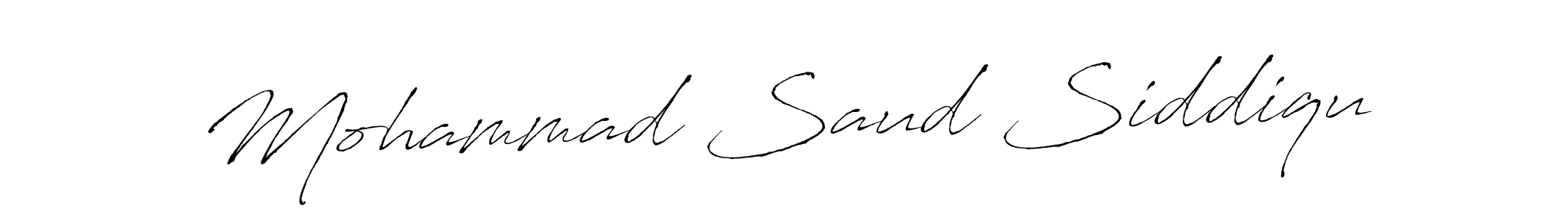 Create a beautiful signature design for name Mohammad Saud Siddiqu. With this signature (Antro_Vectra) fonts, you can make a handwritten signature for free. Mohammad Saud Siddiqu signature style 6 images and pictures png