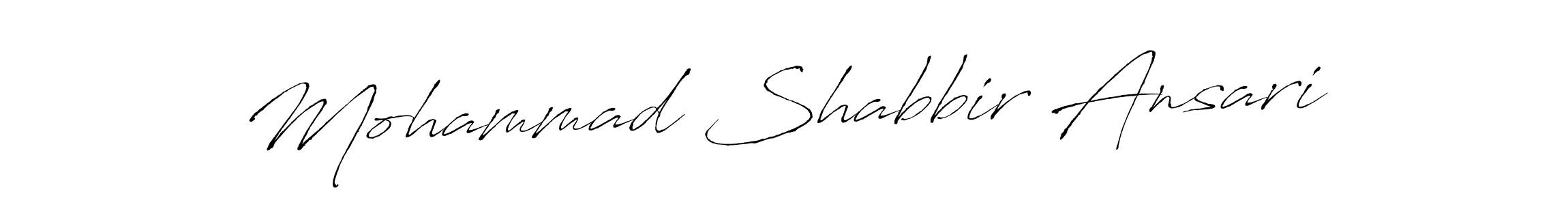 Also we have Mohammad Shabbir Ansari name is the best signature style. Create professional handwritten signature collection using Antro_Vectra autograph style. Mohammad Shabbir Ansari signature style 6 images and pictures png