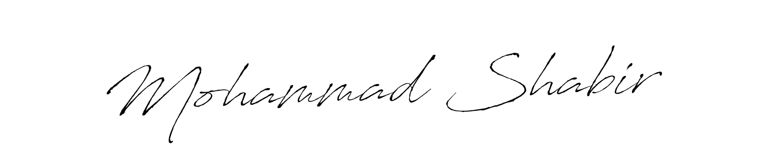 Mohammad Shabir stylish signature style. Best Handwritten Sign (Antro_Vectra) for my name. Handwritten Signature Collection Ideas for my name Mohammad Shabir. Mohammad Shabir signature style 6 images and pictures png