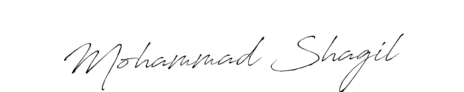 Design your own signature with our free online signature maker. With this signature software, you can create a handwritten (Antro_Vectra) signature for name Mohammad Shagil. Mohammad Shagil signature style 6 images and pictures png