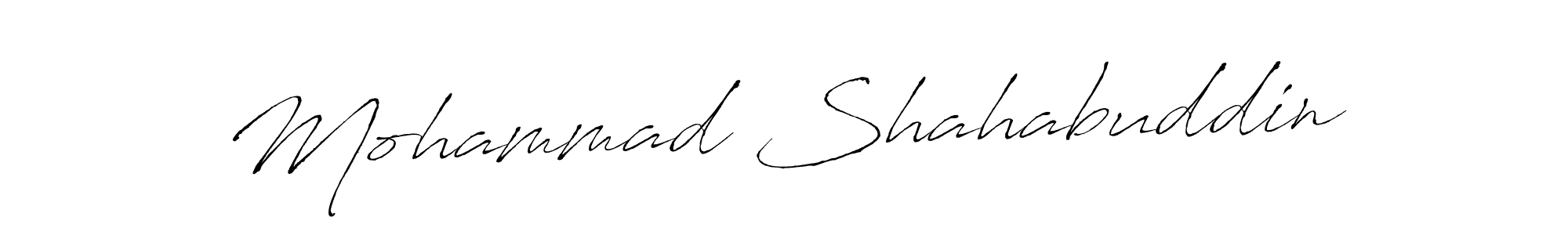 Design your own signature with our free online signature maker. With this signature software, you can create a handwritten (Antro_Vectra) signature for name Mohammad Shahabuddin. Mohammad Shahabuddin signature style 6 images and pictures png