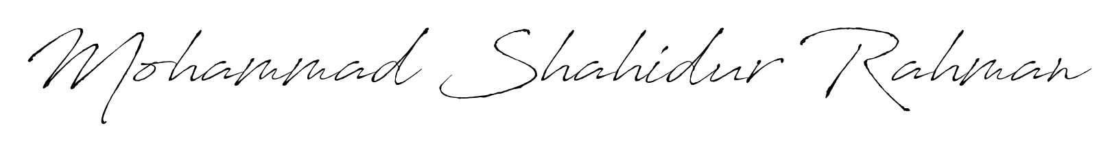 Looking for an artistic signature for Mohammad Shahidur Rahman? The Antro_Vectra calligraphy style gives a sophisticated flow suitable for business cards and emails. Mohammad Shahidur Rahman signature style 6 images and pictures png