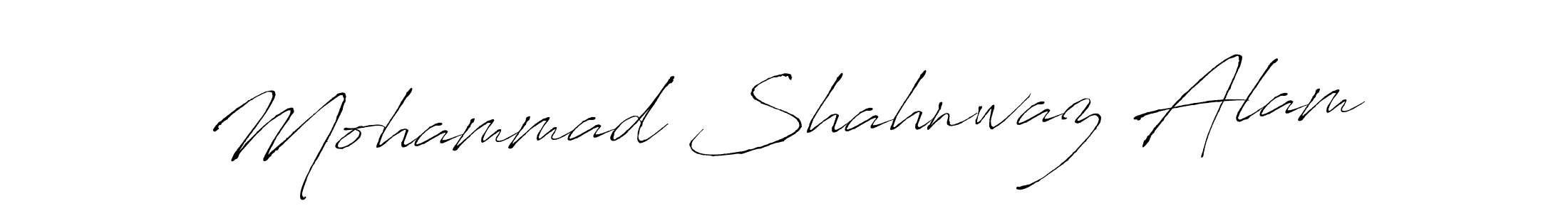 How to make Mohammad Shahnwaz Alam name signature. Use Antro_Vectra style for creating short signs online. This is the latest handwritten sign. Mohammad Shahnwaz Alam signature style 6 images and pictures png