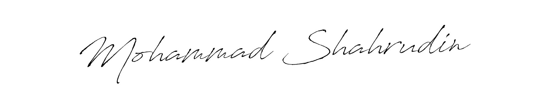 Use a signature maker to create a handwritten signature online. With this signature software, you can design (Antro_Vectra) your own signature for name Mohammad Shahrudin. Mohammad Shahrudin signature style 6 images and pictures png