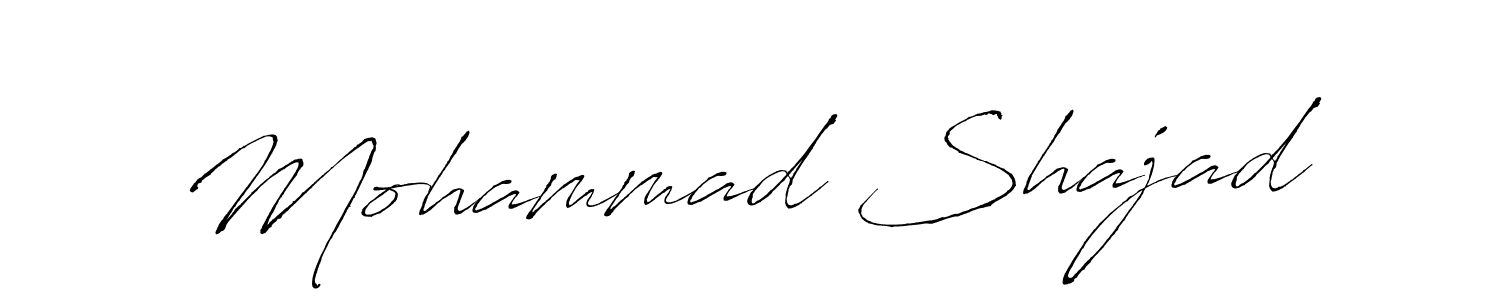 Make a beautiful signature design for name Mohammad Shajad. With this signature (Antro_Vectra) style, you can create a handwritten signature for free. Mohammad Shajad signature style 6 images and pictures png