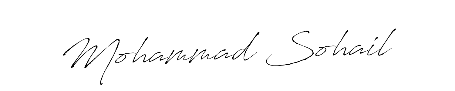 Mohammad Sohail stylish signature style. Best Handwritten Sign (Antro_Vectra) for my name. Handwritten Signature Collection Ideas for my name Mohammad Sohail. Mohammad Sohail signature style 6 images and pictures png