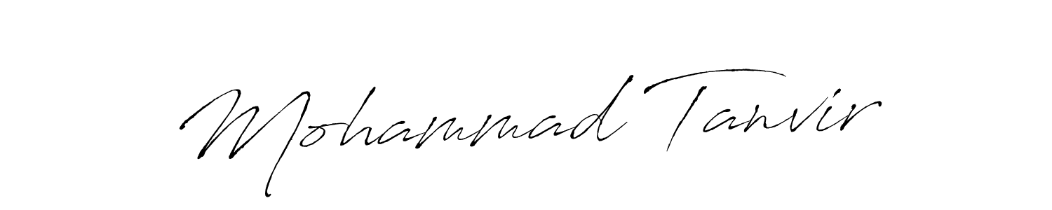 How to make Mohammad Tanvir name signature. Use Antro_Vectra style for creating short signs online. This is the latest handwritten sign. Mohammad Tanvir signature style 6 images and pictures png