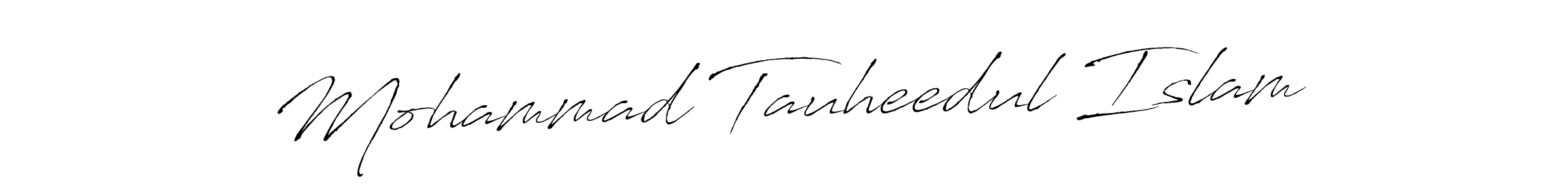 Design your own signature with our free online signature maker. With this signature software, you can create a handwritten (Antro_Vectra) signature for name Mohammad Tauheedul Islam. Mohammad Tauheedul Islam signature style 6 images and pictures png