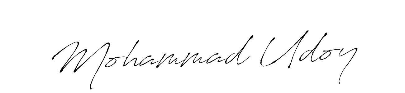 Make a beautiful signature design for name Mohammad Udoy. With this signature (Antro_Vectra) style, you can create a handwritten signature for free. Mohammad Udoy signature style 6 images and pictures png