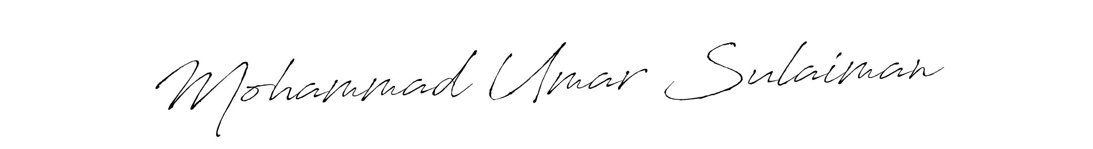 Create a beautiful signature design for name Mohammad Umar Sulaiman. With this signature (Antro_Vectra) fonts, you can make a handwritten signature for free. Mohammad Umar Sulaiman signature style 6 images and pictures png