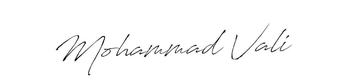 Mohammad Vali stylish signature style. Best Handwritten Sign (Antro_Vectra) for my name. Handwritten Signature Collection Ideas for my name Mohammad Vali. Mohammad Vali signature style 6 images and pictures png