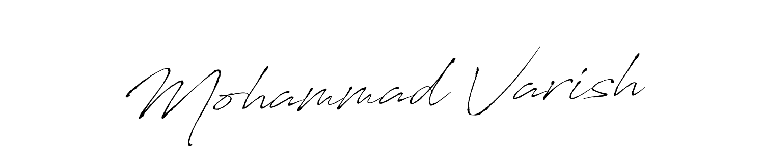 The best way (Antro_Vectra) to make a short signature is to pick only two or three words in your name. The name Mohammad Varish include a total of six letters. For converting this name. Mohammad Varish signature style 6 images and pictures png