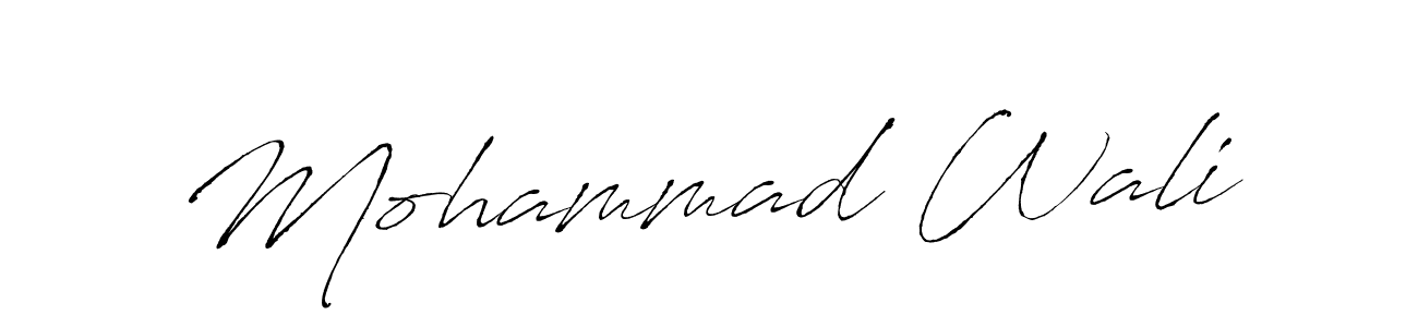 Use a signature maker to create a handwritten signature online. With this signature software, you can design (Antro_Vectra) your own signature for name Mohammad Wali. Mohammad Wali signature style 6 images and pictures png