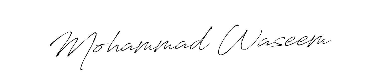 Design your own signature with our free online signature maker. With this signature software, you can create a handwritten (Antro_Vectra) signature for name Mohammad Waseem. Mohammad Waseem signature style 6 images and pictures png