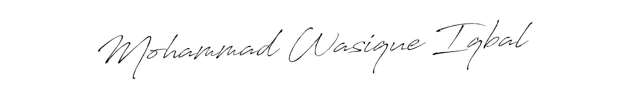 Similarly Antro_Vectra is the best handwritten signature design. Signature creator online .You can use it as an online autograph creator for name Mohammad Wasique Iqbal. Mohammad Wasique Iqbal signature style 6 images and pictures png