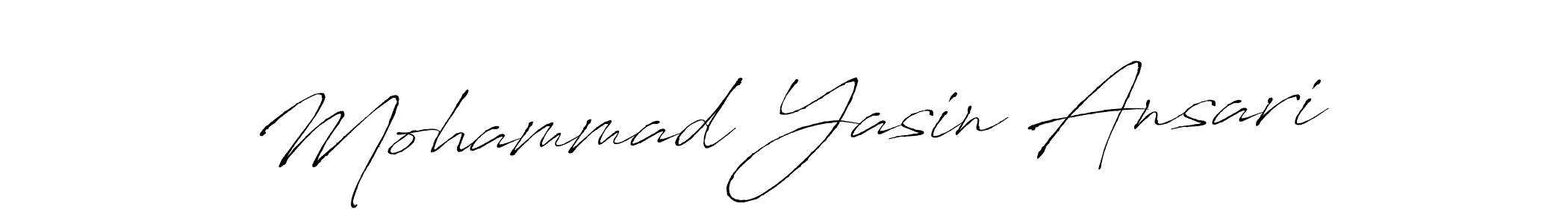 Mohammad Yasin Ansari stylish signature style. Best Handwritten Sign (Antro_Vectra) for my name. Handwritten Signature Collection Ideas for my name Mohammad Yasin Ansari. Mohammad Yasin Ansari signature style 6 images and pictures png