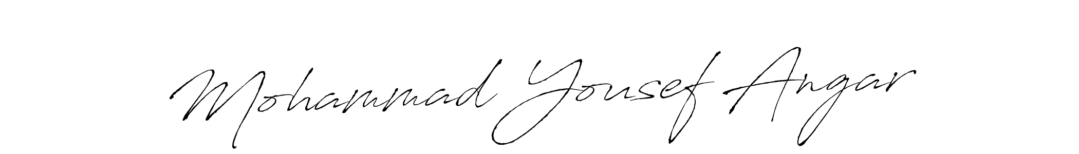 if you are searching for the best signature style for your name Mohammad Yousef Angar. so please give up your signature search. here we have designed multiple signature styles  using Antro_Vectra. Mohammad Yousef Angar signature style 6 images and pictures png