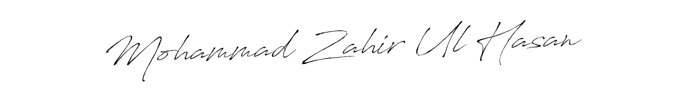 Use a signature maker to create a handwritten signature online. With this signature software, you can design (Antro_Vectra) your own signature for name Mohammad Zahir Ul Hasan. Mohammad Zahir Ul Hasan signature style 6 images and pictures png