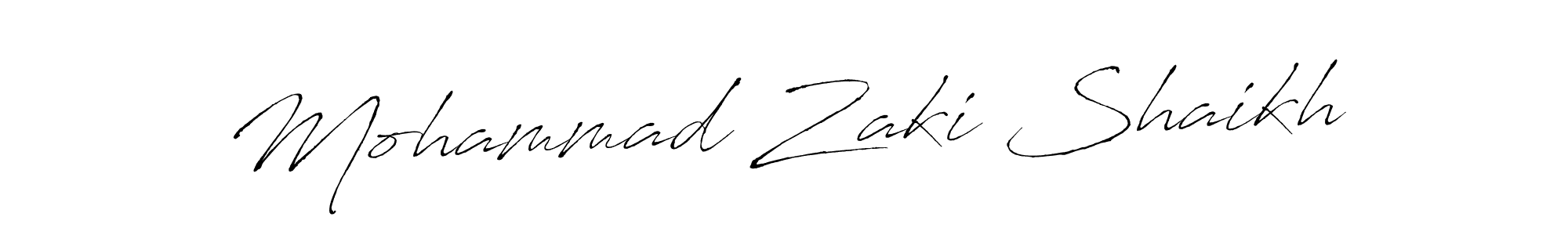 How to make Mohammad Zaki Shaikh signature? Antro_Vectra is a professional autograph style. Create handwritten signature for Mohammad Zaki Shaikh name. Mohammad Zaki Shaikh signature style 6 images and pictures png