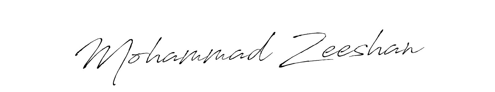 Mohammad Zeeshan stylish signature style. Best Handwritten Sign (Antro_Vectra) for my name. Handwritten Signature Collection Ideas for my name Mohammad Zeeshan. Mohammad Zeeshan signature style 6 images and pictures png