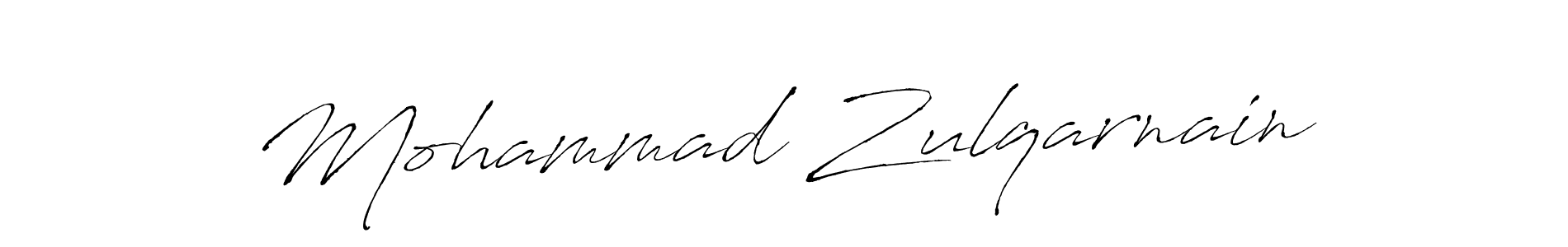 Design your own signature with our free online signature maker. With this signature software, you can create a handwritten (Antro_Vectra) signature for name Mohammad Zulqarnain. Mohammad Zulqarnain signature style 6 images and pictures png