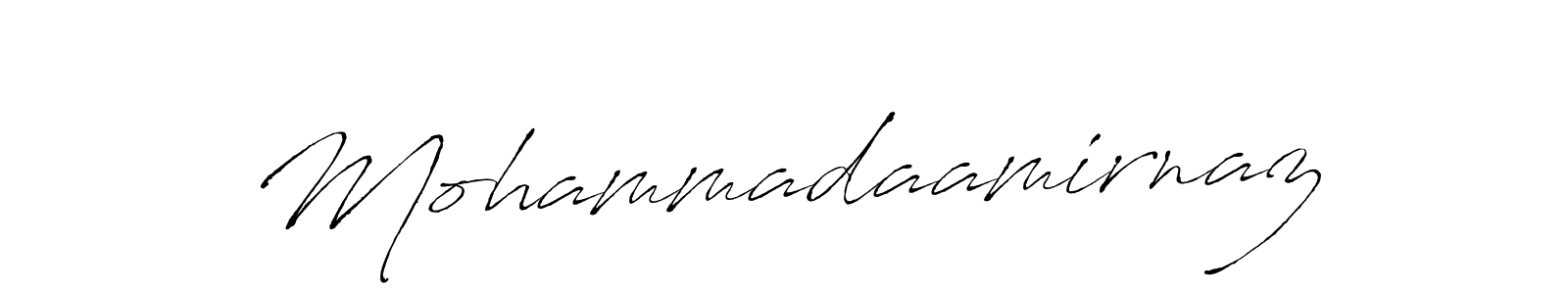 Create a beautiful signature design for name Mohammadaamirnaz. With this signature (Antro_Vectra) fonts, you can make a handwritten signature for free. Mohammadaamirnaz signature style 6 images and pictures png