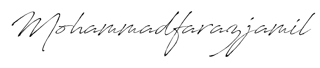 Make your name Mohammadfarazjamil memorable on every contract using Antro_Vectra autograph style. Instant transparent background export available. Mohammadfarazjamil signature style 6 images and pictures png