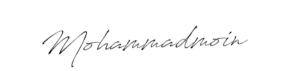 Make a beautiful signature design for name Mohammadmoin. With this signature (Antro_Vectra) style, you can create a handwritten signature for free. Mohammadmoin signature style 6 images and pictures png