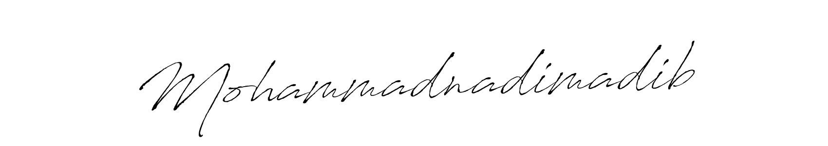 Create a beautiful signature design for name Mohammadnadimadib. With this signature (Antro_Vectra) fonts, you can make a handwritten signature for free. Mohammadnadimadib signature style 6 images and pictures png