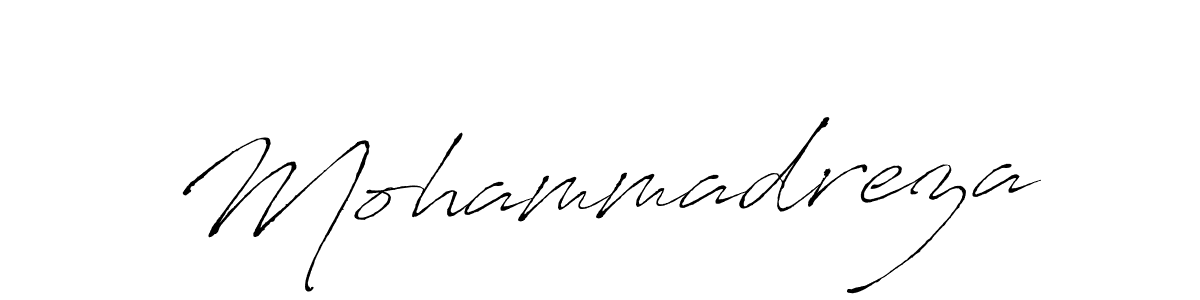 Design your own signature with our free online signature maker. With this signature software, you can create a handwritten (Antro_Vectra) signature for name Mohammadreza. Mohammadreza signature style 6 images and pictures png
