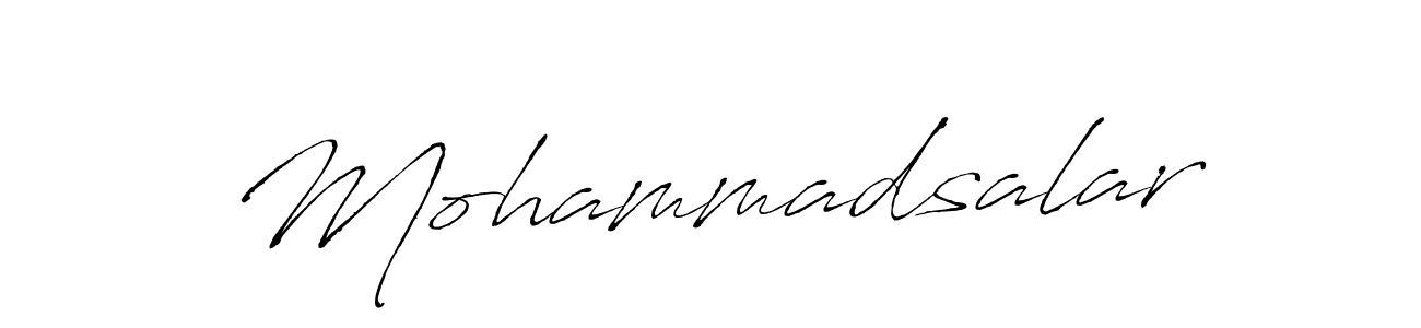 Mohammadsalar stylish signature style. Best Handwritten Sign (Antro_Vectra) for my name. Handwritten Signature Collection Ideas for my name Mohammadsalar. Mohammadsalar signature style 6 images and pictures png