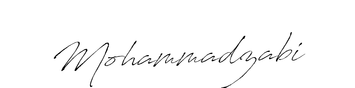 Use a signature maker to create a handwritten signature online. With this signature software, you can design (Antro_Vectra) your own signature for name Mohammadzabi. Mohammadzabi signature style 6 images and pictures png