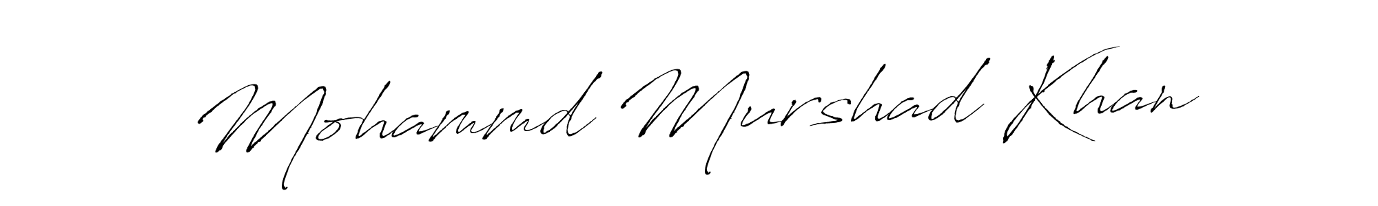 Also we have Mohammd Murshad Khan name is the best signature style. Create professional handwritten signature collection using Antro_Vectra autograph style. Mohammd Murshad Khan signature style 6 images and pictures png