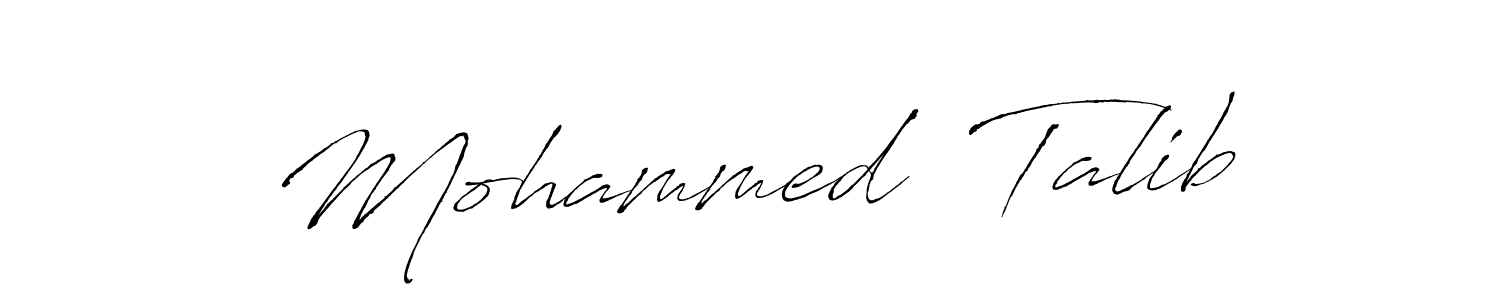 Make a beautiful signature design for name Mohammed  Talib. Use this online signature maker to create a handwritten signature for free. Mohammed  Talib signature style 6 images and pictures png