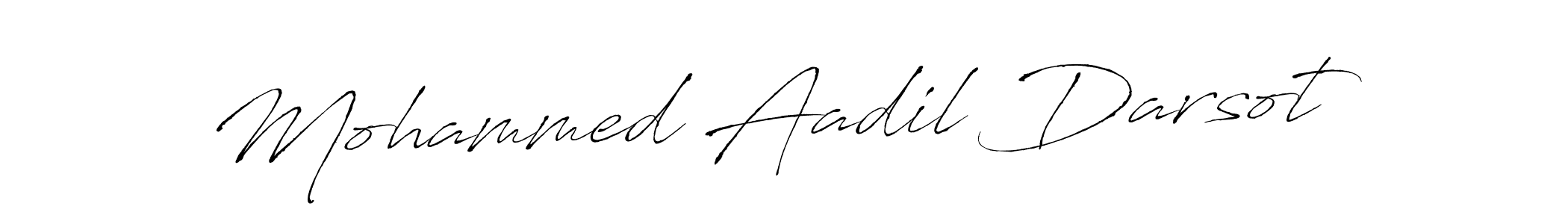 How to make Mohammed Aadil Darsot signature? Antro_Vectra is a professional autograph style. Create handwritten signature for Mohammed Aadil Darsot name. Mohammed Aadil Darsot signature style 6 images and pictures png